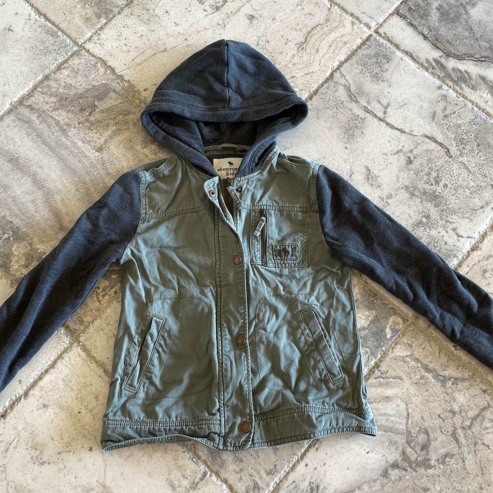 abercrombie kids green jacket